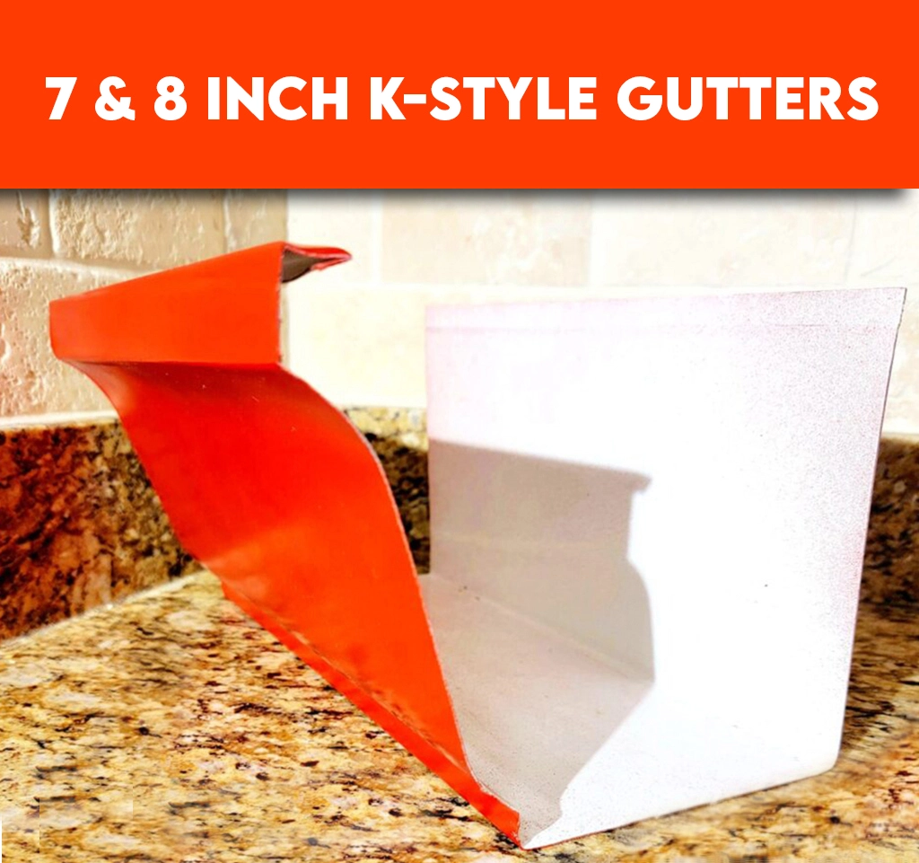 7 inch k style gutters