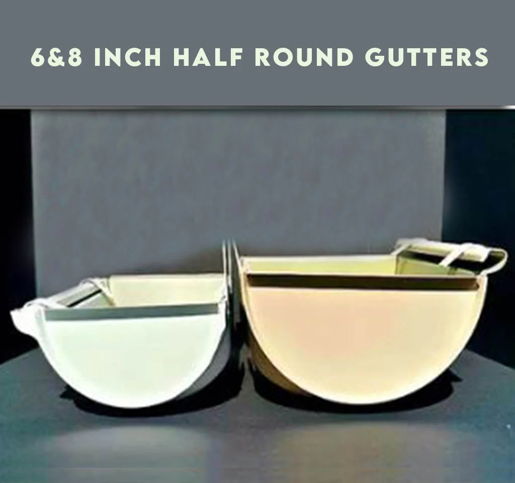 8 Inch Half Round Gutters